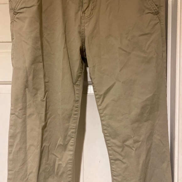 BKE Pants Mens 34 S Beige Khaki Jake Straight Stretch Flat Front Casual - Picture 3 of 8